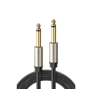 Cable de Audio Mono 6.35mm (1/4″) Macho a 6.35mm (1/4″)   Macho / 5 Metros / Núcleo de Cobre / Blindaje Interno / Nylon Trenzado / Color Negro