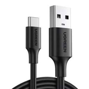 Cable USB-A a USB-C | 1 Metro | Carga y Sincronización de Datos | Carga Rápida 60W | Datos 5 Gbps | QC 3.0/2.0 | FPC | AFC | Protección Integrada | Duradero y Flexible| Caja ABS | Cubierta de TPE | Color Negro | 2 años de Garan