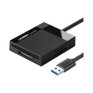 Lector de Tarjetas USB-3.0 Lector SD Compact Flash Card Reader Múltiple 4 en 1 Velocidad hasta 5 Gbps para Tarjetas de Memoria SD/Micro SD/TF/SDXC/SDHC/MMC/CFI/Ultra II CF/Extreme CF/MS
