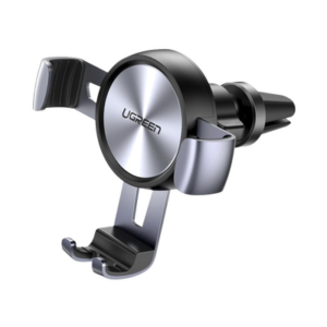 Soporte de Celular para Automóvil en Rendija de Ventilación / Sistema de Gravedad / Rotacion de 360° /Angulo Multiple / Almohadillas de Goma Antideslizantes / Amplia Compatibilidad con dispositivos de 4» a 7» / Color Negro