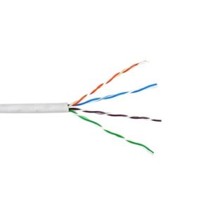 Bobina de Cable de 305 Metros UTP Cat6 Riser / Color Blanco / Uso en INTERIOR / UL, CMR, Probado a 350 Mhz / Para Aplicaciones de CCTV, Redes de datos, IP megapixel, Control RS485