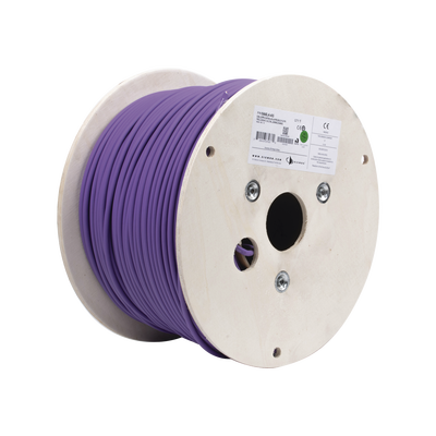 9A6L4A5 p Bobina de Cable Blindado F/UTP de 4 Pares, Z-MAX, Cat6A, Soporte de Aplicaciones 10GBase-T, LS0H (Libre de Gases Toxicos), Color Violeta, 305m Bobina de Cable Blindado F/UTP de 4 Pares, Z-MAX, Cat6A, Soporte de Aplicaciones 10GBase-T, LS0H (Libre de Gases Toxicos), Color Violeta, 305m