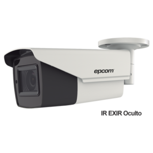 Bullet TURBOHD 4K (8Megapixeles) / Lente Mot. 2.7 a 13.5 mm / Potente IR EXIR de 80 mts / Exterior IP67 / 12 Vcc – 24 VCA / dWDR