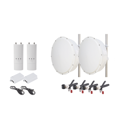 C5CTXP30KIT p Kit de 2 radios C5C, 2 antenas de 30 dBi con rango de frecuencias (4.9-6.5 GHz), incluye jumpers y radomo, ideal para distancias de hasta 30km Kit de 2 radios C5C, 2 antenas de 30 dBi con rango de frecuencias (4.9-6.5 GHz), incluye jumpers y radomo, ideal para distancias de hasta 30km