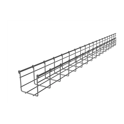 CH105100EZ p Charola Tipo Malla 105/100 mm, Acabado Electro Zinc, Hasta 167 Cables Cat6, Tramo de 3 Metros Charola Tipo Malla 105/100 mm, Acabado Electro Zinc, Hasta 167 Cables Cat6, Tramo de 3 Metros