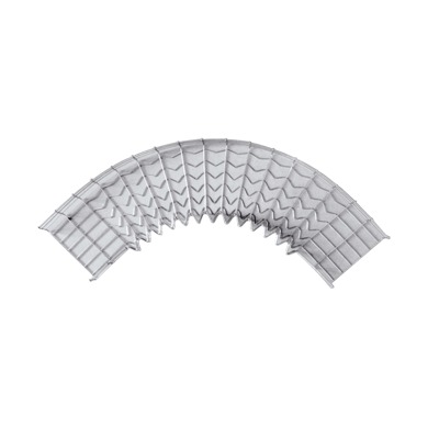 CHC9033 50EZ Curva pre-fabricada de 90 grados; 33/50 mm de ancho Curva pre-fabricada de 90 grados; 33/50 mm de ancho