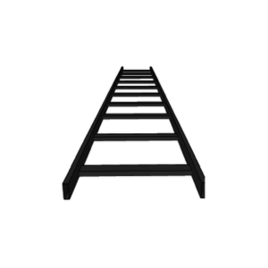 Escalera tubular, tramo recto epoxica de 1.5″ de Peralte  x 4″ de Ancho, tramo de 3 m, ideal para Centros de Datos