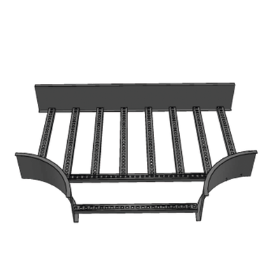CHTHE8R8X9AK p Derivación "T" Horizontal de Aluminio Perfil Z / Peralte 3 1/4" / Ancho 9"/ Radio 8" / Incluye Tornillería Derivación "T" Horizontal de Aluminio Perfil Z / Peralte 3 1/4" / Ancho 9"/ Radio 8" / Incluye Tornillería