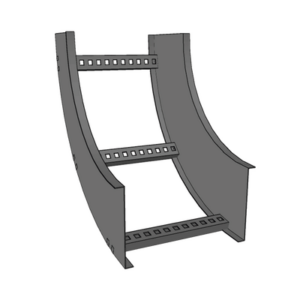 Curva Vertical Interior de Aluminio de 90° Perfil Z / Peralte 3 1/4″ / Ancho 9″ / Radio 8″ / Incluye Tornillería