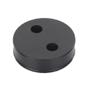 Inserto o Bota de Caucho de 4″ Con Dos Orificios para Cable de 1/2 in