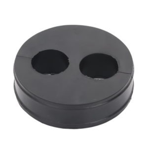 Inserto o Bota de Caucho de 4″ Con Dos Orificios para Cable de 7/8 in