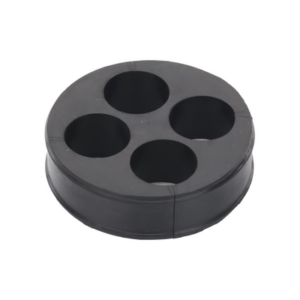 Inserto o Bota de Caucho de 4″ Con Cuatro Orificios para Cable de 7/8 in