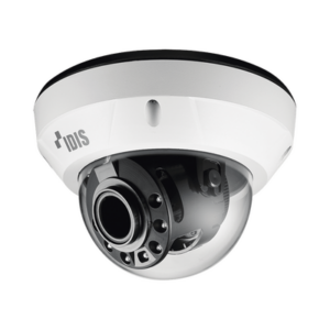 Cámara Domo IP de 2 Megapíxeles | Audio bidireccional | Alarma I/O | IK10/ Exterior IP67 | IR 30 m | Lente Motorizado 2.8 mm – 12 mm | ICR  | MicroSD | Audio de Dos Vias | WDR | Cumple con NDAA