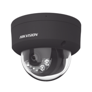 Domo IP 4 Megapixel / Color Negro / Lente 2.8 mm / 30 mts IR EXIR / Exterior IP67 / IK10 /  WDR 120 dB / PoE / ACUSENSE (Evita Falsas Alarmas) / Entrada y Salida de Audio y Alarma / MicroSD / ONVIF / ACUSEARCH