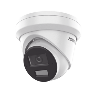 Turret IP 4 Megapixel / Lente 2.8 mm / 30 mts IR EXIR / Exterior IP67 / WDR 120 dB / PoE / ACUSENSE (Evita Falsas Alarmas) / Micrófono Integrado / Metal / MicroSD / ONVIF / ACUSEARCH
