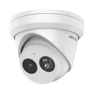 Turret IP 8 Megapixel (4K) / Lente 2.8 mm / 30 mts IR EXIR / Exterior IP66 / WDR 120 dB / PoE / ACUSENSE (Evita Falsas Alarmas) / Micrófono Integrado / Metal / MicroSD / ONVIF / ACUSEARCH