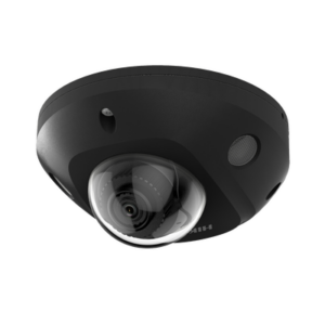 Mini Domo IP 4 Megapixel / Color Negro / Lente 2.8 mm / Micrófono Integrado / 30 mts IR EXIR / Exterior IP67 / IK08 / WDR 120 dB / PoE / Videoanaliticos (Filtro de Falsas Alarmas) / Entrada y Salida de Audio y Alarm / ACUSEARCH