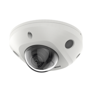Mini Domo IP 4 Megapixel / Lente 2.8 mm / 30 mts IR EXIR / Micrófono Integrado / Exterior IP67 / IK08 / PoE / ACUSENSE / DARKFIGHTER / Captura Facial / Alarmas y Audio I/O / ONVIF / Micro SD