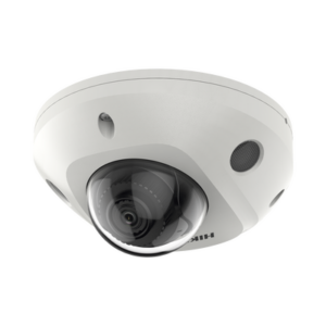 Mini Domo IP 6 Megapixel / Lente 2.8 mm / 30 mts IR EXIR / Micrófono Integrado / Exterior IP67 / IK08 / PoE / ACUSENSE / DARKFIGHTER / Captura Facial / Alarmas y Audio I/O / ONVIF / Micro SD