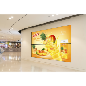 Kit Videowall Comercial 2X2 / Incluye 4 Pantallas 55″ / Controlador de 2 Entradas HDMI / Base de Pared