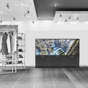 Kit Videowall Comercial 3X2 / Incluye 6 Pantallas 55″ / 2 Controladores de 2 Entradas HDMI / Base de Piso
