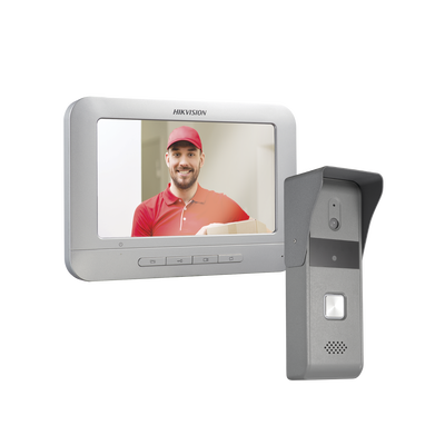 DSKIS203T p Kit de Videoportero Analógico con Pantalla LCD a Color de 7" / Frente de Calle para Exterior IP65 / Salida de Relevador Kit de Videoportero Analógico con Pantalla LCD a Color de 7" / Frente de Calle para Exterior IP65 / Salida de Relevador