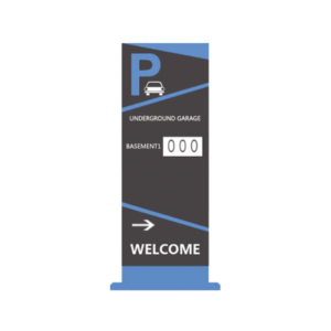 Pantalla Principal de Guía de Estacionamiento / 1 Módulo / Mensaje de Bienvenida / Uso con Aplicación de Guía de Estacionamiento