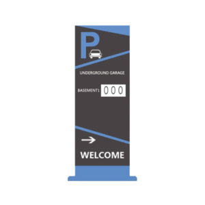 Pantalla Principal de Guía de Estacionamiento / 1 Módulo / Mensaje de Bienvenida / Uso con Aplicación de Guía de Estacionamiento