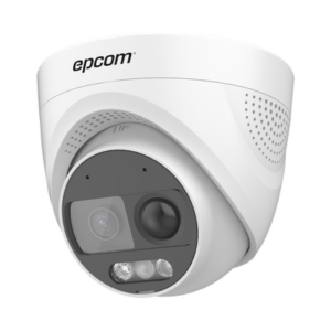Domo TURBOHD 1080p / Imagen a Color 24/7 / Lente 2.8 mm / Luz Blanca 20 mts / Micrófono integrado / Exterior IP67 / WDR 130 dB / Sensor PIR / Sirena Integrada / Salida de audio / Estrobo ROJO – AZUL