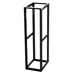 Rack Estándar 19″ de 4 Postes, Acero, 45 Unidades, Profundidad Ajustable.