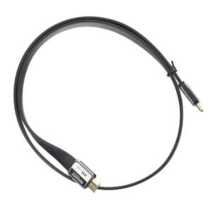 Cable HDMI de 1m | Alta Definición | Version 2.0 | Alta velocidad 18Gbps | 4K@60Hz | Conectores Chapados en Oro | Tipo Plano