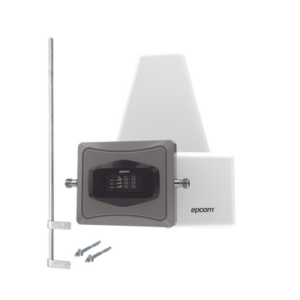 Kit Amplificador de Señal Celular 4G/ Incluye Mástil / Mejora las llamadas convencionales y VoLTE / Soporta datos de tecnologías 2G, 3G y 4G de TELCEL, AT&T y MOVISTAR / Cubre hasta 500 m2.