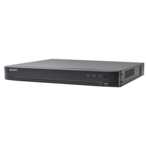 DVR 32 Canales TurboHD + 8 Canales IP / 5 Megapixel Lite – 3K Lite / Acusense (Evita Falsas Alarmas) / Audio por Coaxitron / 2 Bahías de Disco Duro / H.265+