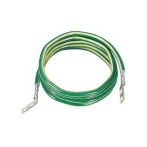 Jumper para Aterrizar Equipos, 6 AWG, con Terminal Doblada a 45 Grados (LCC6-14JAWH-L) Para Conexión a Tierra y Terminal Recta (LCC6 – 14JAW-L) Para Equipos , 2.4 m de Largo