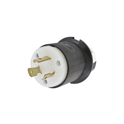 HUBHBL2321 p Clavija Industrial con Bloqueo de Media Vuelta / 20 A 250 V CA / 2 Polos 3 Hilos / Color Blanco y Negro / Nema L6-20P. Clavija Industrial con Bloqueo de Media Vuelta / 20 A 250 V CA / 2 Polos 3 Hilos / Color Blanco y Negro / Nema L6-20P.