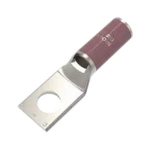 Zapata Terminal de Compresión BURNDY Cañón Corto para Tornillo de 1/4″ y Calibre 2 AWG.