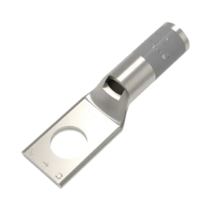 Zapata Terminal de Compresión BURNDY para Tornillo de 3/8″ y Calibre 4 AWG.