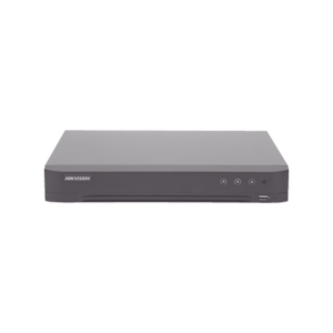 DVR 16 Canales TurboHD + 8 Canales IP / 5 Megapixel Lite – 3K Lite / Acusense (Evita Falsas Alarmas) / Reconocimiento de Rostros (Base de Datos) / Audio por Coaxitron / 1 Bahía de Disco Duro / H.265+