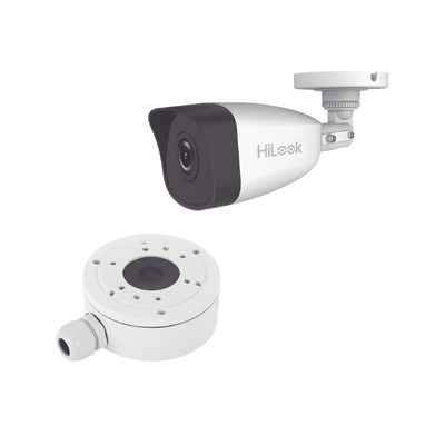 IPCB140HC XS p HiLook Series / Bala IP 4 Megapixel / 30 mts IR / Exterior IP67 / PoE / dWDR / Lente 2.8 mm + Caja de conexión DS-1280ZJ-XS HiLook Series / Bala IP 4 Megapixel / 30 mts IR / Exterior IP67 / PoE / dWDR / Lente 2.8 mm + Caja de conexión DS-1280ZJ-XS