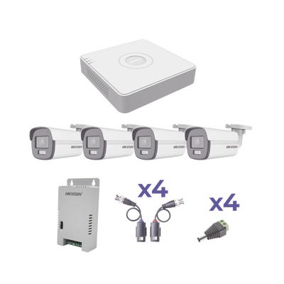 KH1080PL4BC p KIT COLORVU TURBOHD 1080p Lite / DVR 4 Canales / 4 Cámaras Bala (exterior 2.8 mm) / Transceptores / Conectores / Fuente de Poder Profesional KIT COLORVU TURBOHD 1080p Lite / DVR 4 Canales / 4 Cámaras Bala (exterior 2.8 mm) / Transceptores / Conectores / Fuente de Poder Profesional