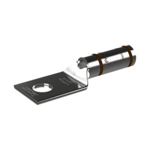 Terminal de Compresión de Cobre con Orificio 1/4″ para Cable 2 AWG. 25 Piezas
