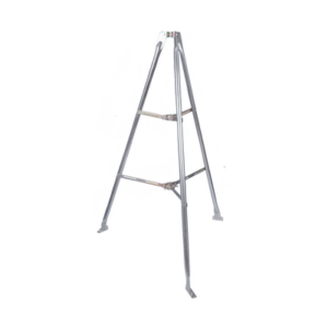 Montaje de tripie para exterior, altura total del tripie 1.52 m. Compatible con mástiles de hasta 3 m de largo 1  1/4 a 2″ de diámetro