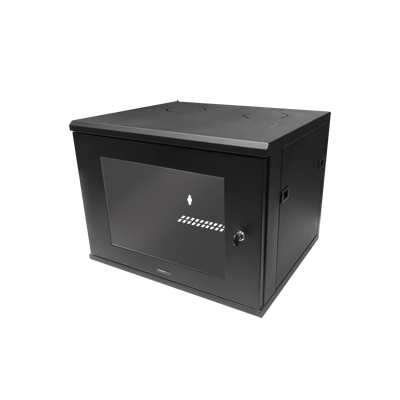 LW060506UBG p Gabinete de Montaje en Pared, Con Puerta de Cristal, de 19in, 6UR, Color Negro Gabinete de Montaje en Pared, Con Puerta de Cristal, de 19in, 6UR, Color Negro