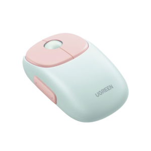 Mouse Inalámbrico FUN＋ / Recargable / 2.4G & Bluetooth / 4 Niveles de DPI / Clic Silencioso / Ergonómico / 5 Botones / Compatible con Windows, macOS 10.5, Android iOS Linux y Chrome OS / Color Rosa
