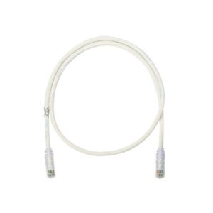 Cable de parcheo UTP Categoría 6, con plug modular en cada extremo – 3 m. – Blanco mate