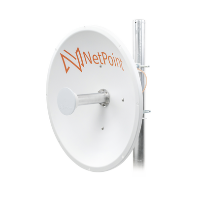 NP1GEN2 p Antena Direccional de alto rendimiento / diámetro de 60 cm / 4.9-6.4 GHz / Ganancia 30 dBi / SLANT de 45 ° y 90 ° / Ideal para 30 km / Conector N-Hembra / Montaje y jumpers incluidos. Antena Direccional de alto rendimiento / diámetro de 60 cm / 4.9-6.4 GHz / Ganancia 30 dBi / SLANT de 45 ° y 90 ° / Ideal para 30 km / Conector N-Hembra / Montaje y jumpers incluidos.