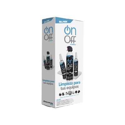 ONOFFCLEANERPACK p Kit de Limpieza, incluye 4 productos especializados en limpieza de pantallas y superficies, equipo de cómputo y electrónicos Kit de Limpieza, incluye 4 productos especializados en limpieza de pantallas y superficies, equipo de cómputo y electrónicos