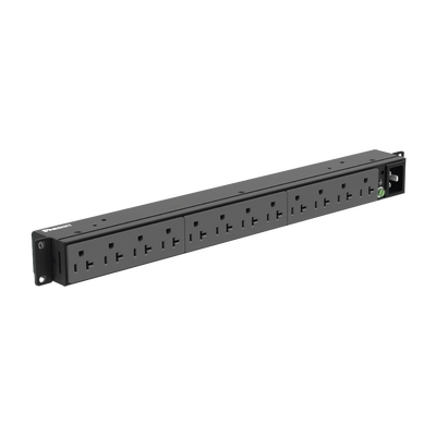 P12B19M p PDU Básico para Distribución de Energía, Enchufe de Entrada NEMA 5-20P, Con 12 Contactos NEMA 5-20R, Instalación Horizontal de 19in, 1UR, 20 Amp, 120 Vca PDU Básico para Distribución de Energía, Enchufe de Entrada NEMA 5-20P, Con 12 Contactos NEMA 5-20R, Instalación Horizontal de 19in, 1UR, 20 Amp, 120 Vca