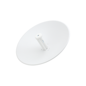 PowerBeam airMAX AC hasta 450 Mbps, frecuencia 5 GHz (5150 – 5875 MHz) con antena tipo plato de 27 dBi, radomo incluido