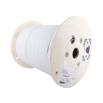 PFL6X04WHCEG p Bobina de Cable Blindado F/UTP de 4 Pares, Cat6A, Soporte de Aplicaciones 10GBase-T, LSZH (Libre de Gases Tóxicos), Color Blanco, 305m Bobina de Cable Blindado F/UTP de 4 Pares, Cat6A, Soporte de Aplicaciones 10GBase-T, LSZH (Libre de Gases Tóxicos), Color Blanco, 305m